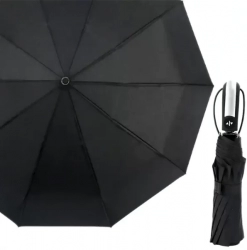 Skladací vystreľovací dáždnik čierny