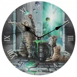 Настінні годинники "Кішки та бульбашки".