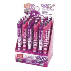 Ручка кулькова Venturio фіолетово-рожева