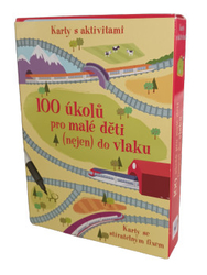 100 úkolů pro malé děti (nejen) do vlaku - Krabička + fix + 50 karet