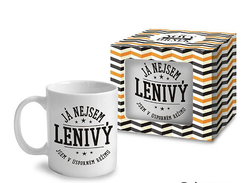 Ceramic mug with print - I'm not lazy, I'm in saving mode