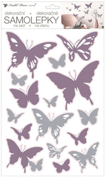 Samolepky na zeď 42 x 25 cm, motýlci