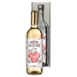Gift wine - Matter of the heart - Chardonnay 0.75 l (Bohemia Gift)