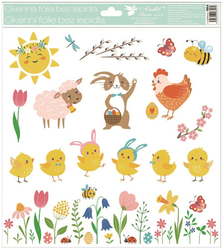 Easter pink sheep window film