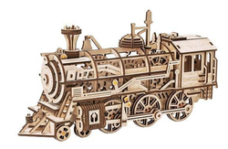 NiXiM Wooden 3D puzzle - Mechanical locomotive