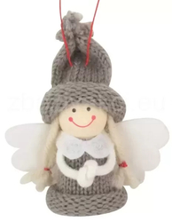 Angel in a gray knitted cap