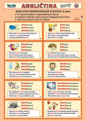 English card 3 - irregular verbs (laminate)