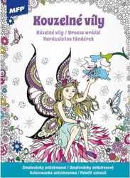 Anti-stress coloring pages A4 - Magic fairies