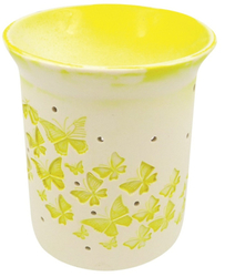 Porcelain aroma lamp with yellow butterflies 