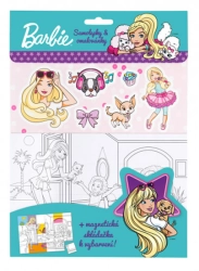 BARBIE - Omalovánky, magnetky,