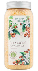 Relaxing bath salt 900 g with caffeine (Bohemia Gift)