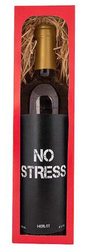 Gift red wine 0.75 l Merlot – No Stress (Bohemia Gift)