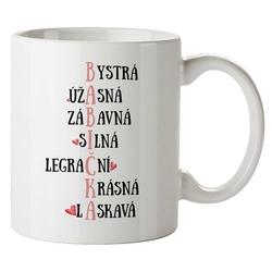 Ceramic mug 350 ml - grandmother (Bohemia Gift)