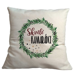 Povlak na polštář 40×40 cm – skvělé kamarádce (Bohemia Gift)