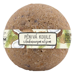 Sparkling foam bath ball 100 g - coconut (Bohemia Gift)