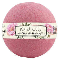 Šumivá pěnivá koule do koupele 100 g – pivoňka