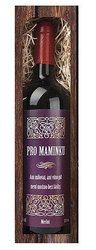 Gift red wine 0.75 l for mom - Merlot (Bohemia Gift)