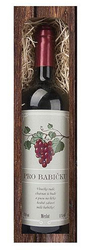 Gift red wine 0.75 l for grandmother - Merlot (Bohemia Gift)