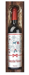 Vánoční víno 0,75 l – Kouzelné Vánoce – Merlot suché