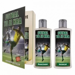 Kozmetická sada kniha futbalistu - sprchový gél 250 ml a šampón 250 ml