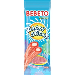 Bebeto Wacky Sticks - Strawberry stick with vanilla 75g