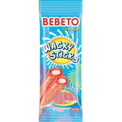 Bebeto Wacky Sticks - strawberry stick with vanilla 75g