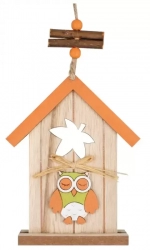 Wooden booth for hanging orange 15 cm