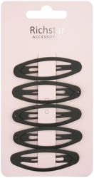 Clips schwarz 6 cm 5 Stück 