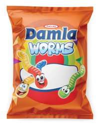 Damla Gummy Worms 80g