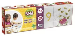 Numbers, colors - Puzzle for preschoolers