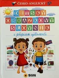 Dětský česko-anglický obrázkový slovník s přepisem výslovnost - poškozené