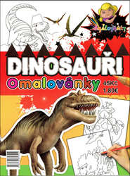 Dinosaury omaľovánky
