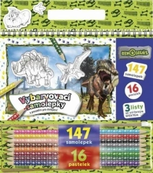Dinosauři - Vybarvovací samolepky