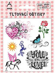 Tetovací obtisky - dívčí ornamenty 