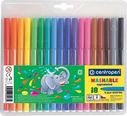 Children's markers 18 pcs fiber tip