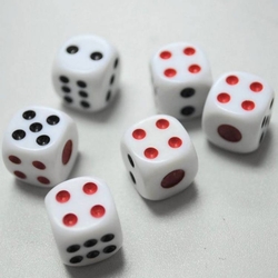 Playing dice 6 pcs