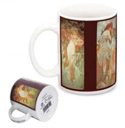 Tasse Alfons Mucha - Die Jahreszeiten