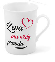 Hrnek Žena má vždy pravdu