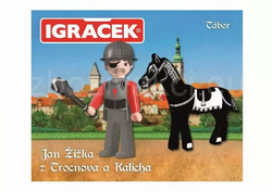 Igráček - Jan Žižka z Trocnova a Kalicha - figurka, kůň a zbroj