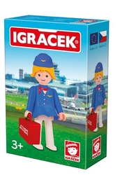 Igráček - Stewardess mit Accessoires