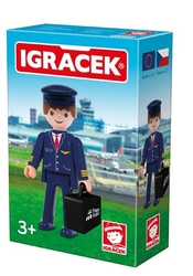 Igráček - Pilot mit Accessoires