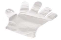 HDPE disposable gloves 100 pieces size L