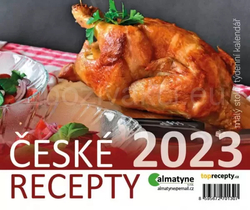 Calendar 2023 Czech recipes, table, weekly, 148 x 125 mm