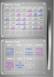 Magnetischer Planungskalender am Kühlschrank REUSABLEPLAN