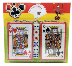 Canasta cards + dice