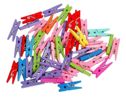 Color decorative pegs (40 pcs.)