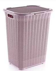 Laundry basket with lid 50l dark