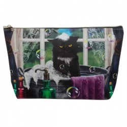 Kosmetická taška - PVC - velká - Kočičí koupel - Lisa Parker