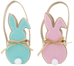Basket felt hare with a tail 