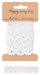 Decorative lace white 1 m